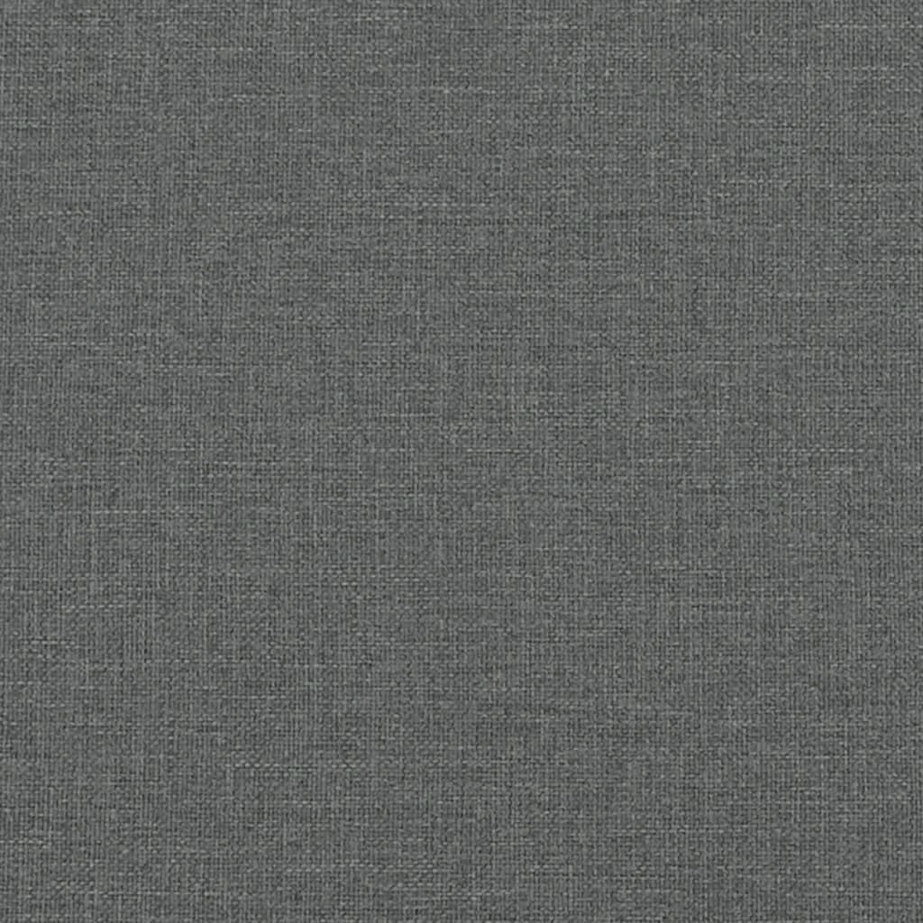Masážní Polohovací Křeslo S Podnožkou Tmavě Šedé Textil