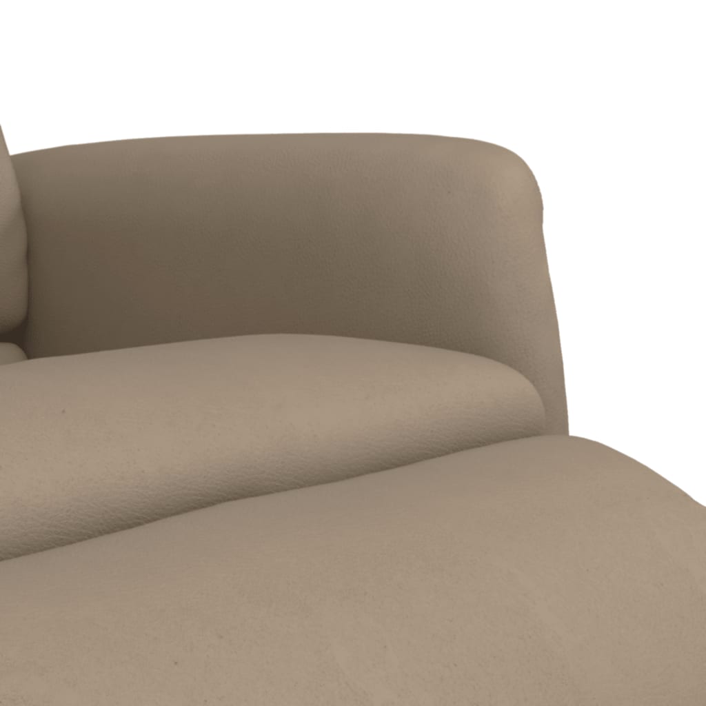 Polohovací Křeslo S Podnožkou Cappuccino Umělá Kůže
