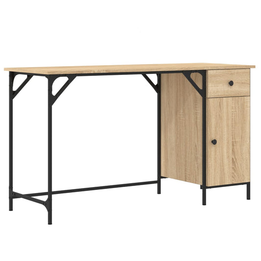 Počítačový Stůl Dub Sonoma 131 X 48 X 75 Cm Kompozitní Dřevo