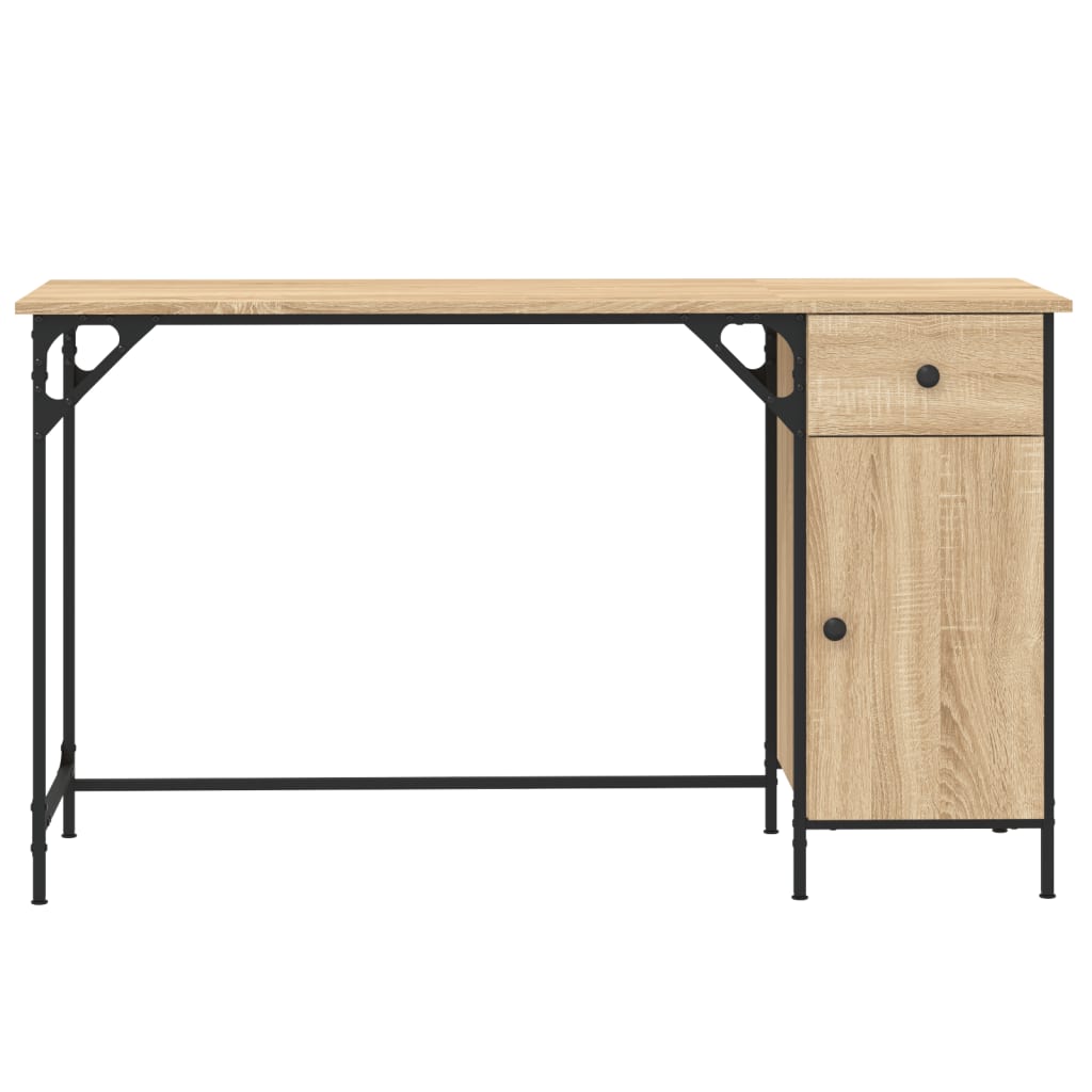 Počítačový Stůl Dub Sonoma 131 X 48 X 75 Cm Kompozitní Dřevo