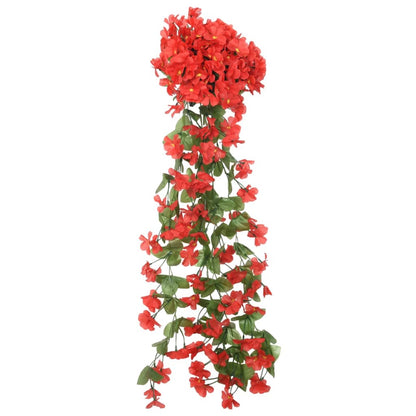 Květinové Girlandy 3 Ks Červené 85 Cm