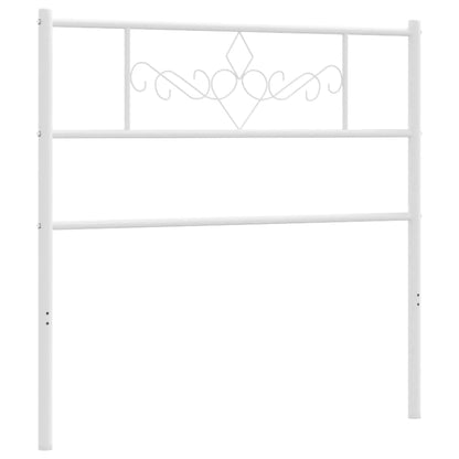Kovové Náhradní Čelo Postele Bílé 75 Cm