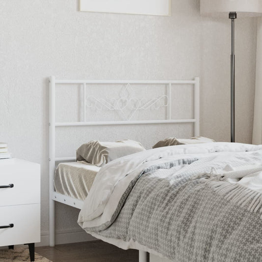 Kovové Náhradní Čelo Postele Bílé 107 Cm