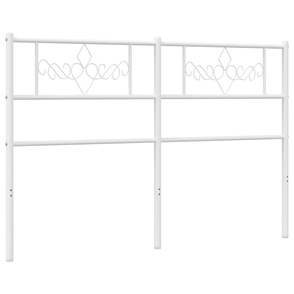 Kovové Náhradní Čelo Postele Bílé 120 Cm