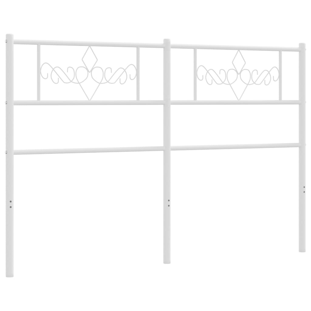Kovové Náhradní Čelo Postele Bílé 120 Cm