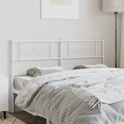 Kovové Náhradní Čelo Postele Bílé 120 Cm