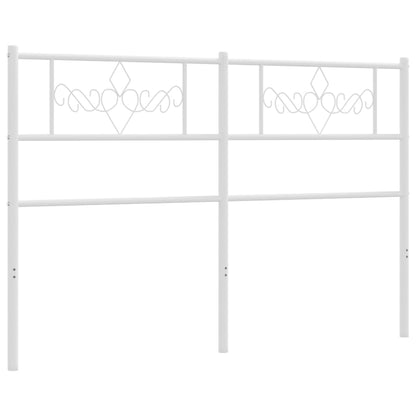 Kovové Náhradní Čelo Postele Bílé 160 Cm