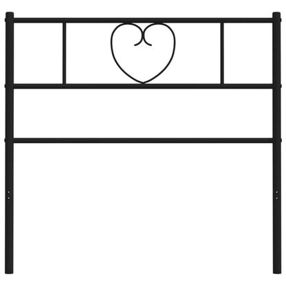 Kovové Čelo Postele Černé