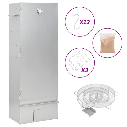 Grilovací Trouba / Udírna S Generátorem Kouře Pozinkovaná Ocel