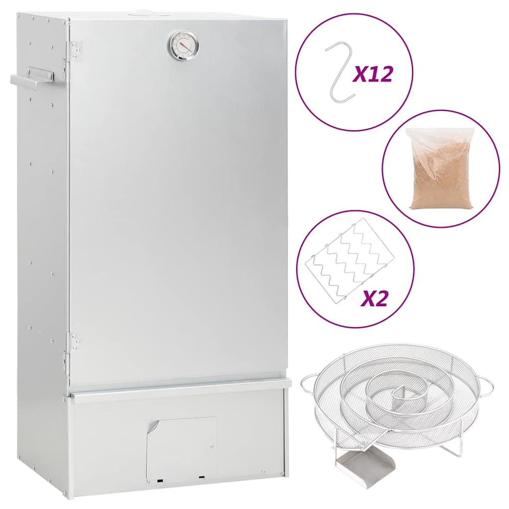 Grilovací Trouba / Udírna S Generátorem Kouře Pozinkovaná Ocel