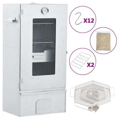 Grilovací Trouba / Udírna S Generátorem Kouře Pozinkovaná Ocel