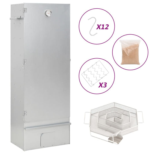 Grilovací Trouba / Udírna S Generátorem Kouře Pozinkovaná Ocel