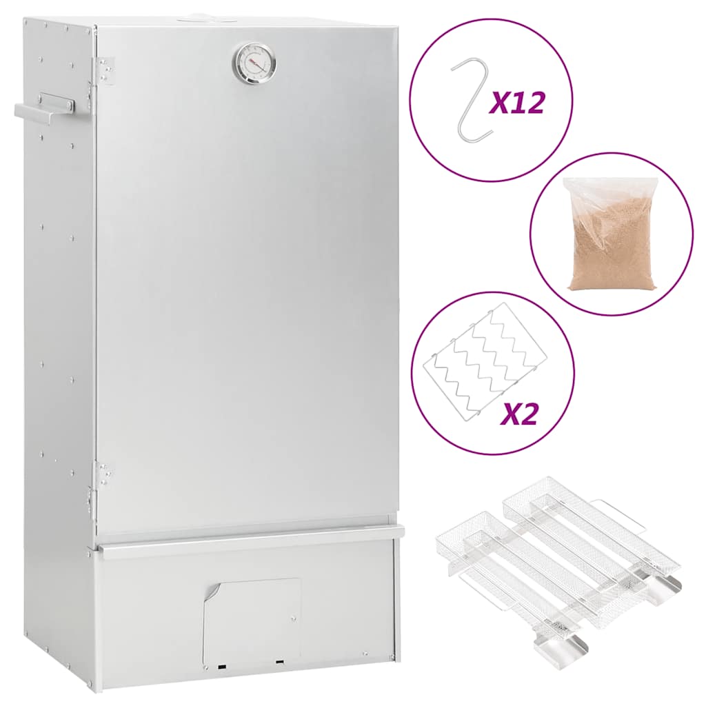 Grilovací Trouba / Udírna S Generátorem Kouře Pozinkovaná Ocel