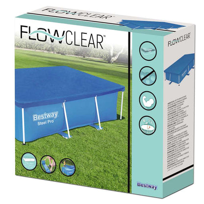 Bestway Krycí Plachta Na Bazén Flowclear 259 X 170 Cm Světle Šedá