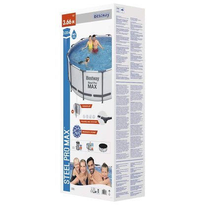 Bestway Bazén Steel Pro Max S Příslušenstvím Kulatý 366 X 122 Cm