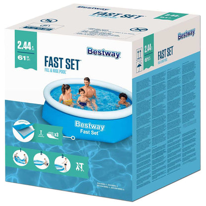 Bestway Nafukovací Bazén Fast Set Kulatý 244 X 66 Cm 57265
