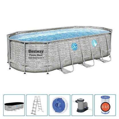 Bestway Bazénová Sada Power Steel Swim Vista Series 549 X 274 X 122 Cm Černá