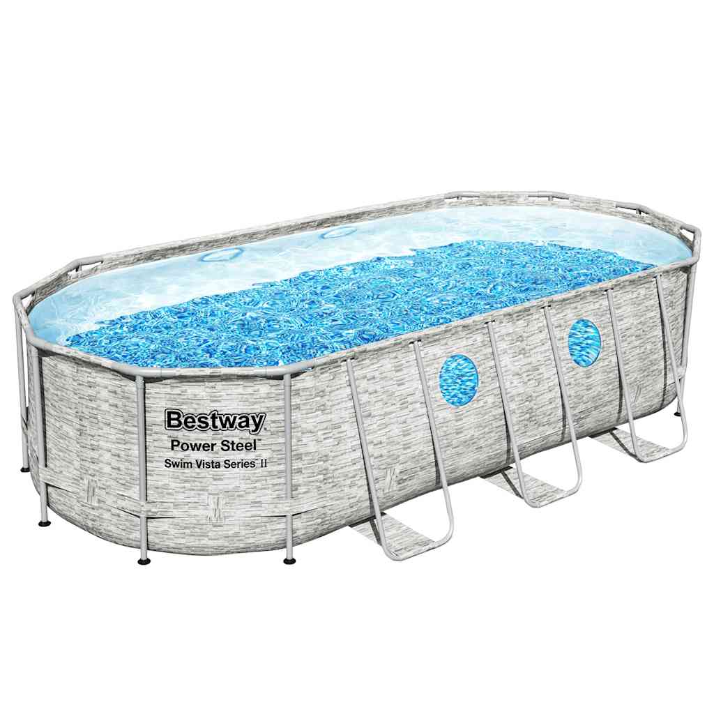Bestway Bazénová Sada Power Steel Swim Vista Series 549 X 274 X 122 Cm Černá