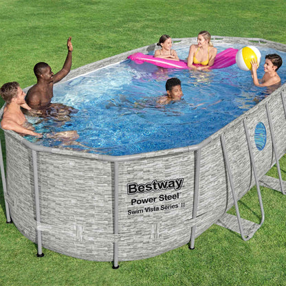 Bestway Bazénová Sada Power Steel Swim Vista Series 549 X 274 X 122 Cm Černá