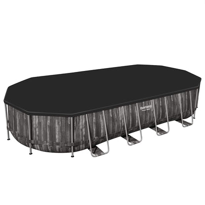 Bestway Bazén S Příslušenstvím Oválný 7,32 X 3,66 X 1,22 M Šedá Sonoma