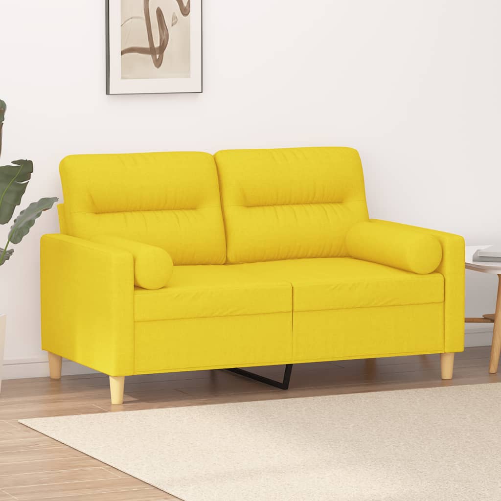 2Místná Pohovka S Polštáři Textil