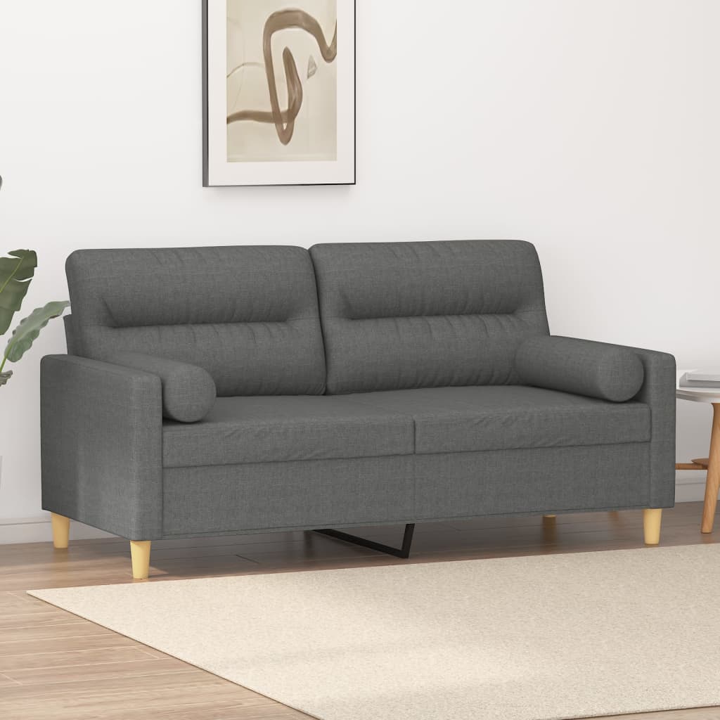 2Místná Pohovka S Polštáři Textil