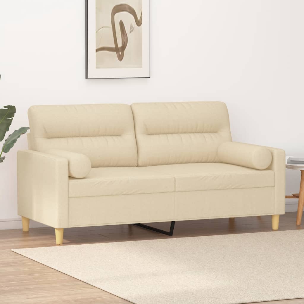 2Místná Pohovka S Polštáři Textil