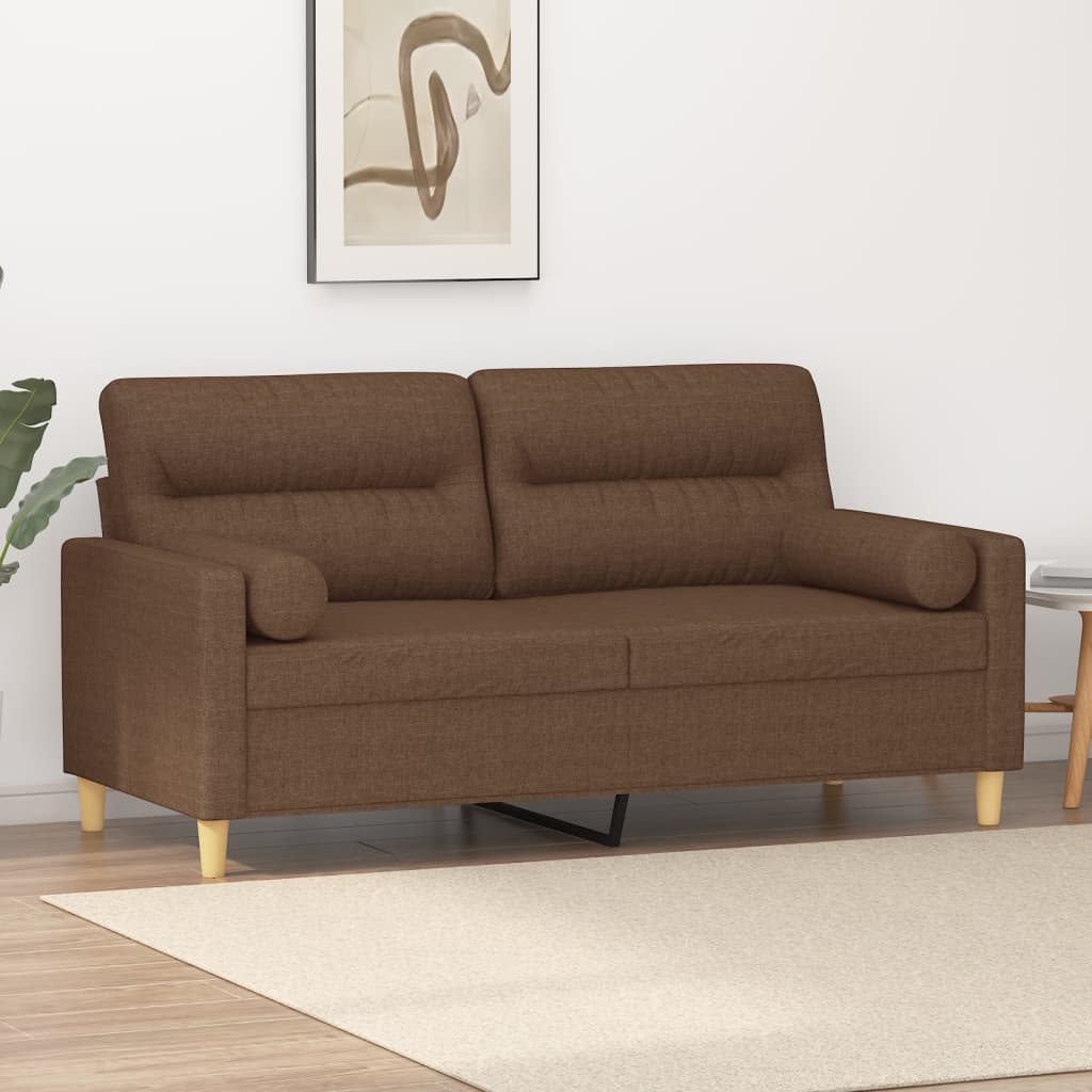 2Místná Pohovka S Polštáři Textil