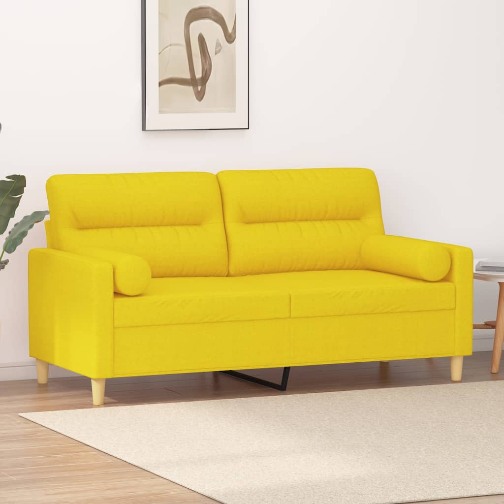 2Místná Pohovka S Polštáři Textil