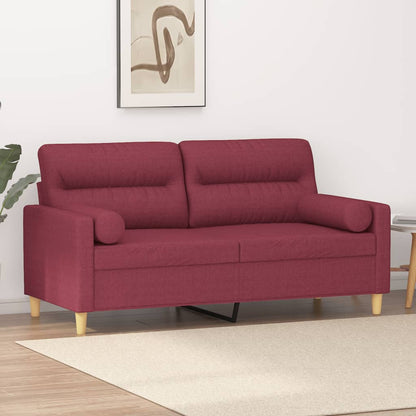 2Místná Pohovka S Polštáři Textil