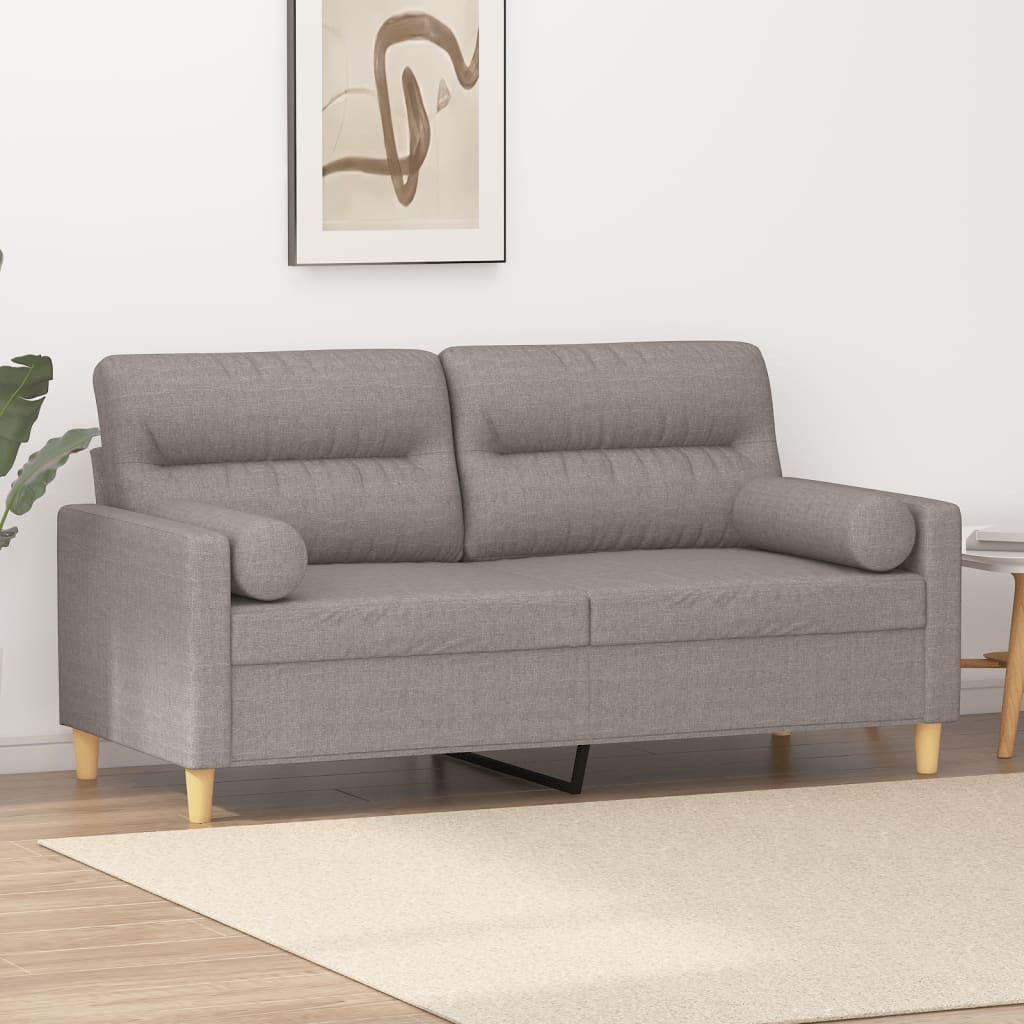 2Místná Pohovka S Polštáři Textil