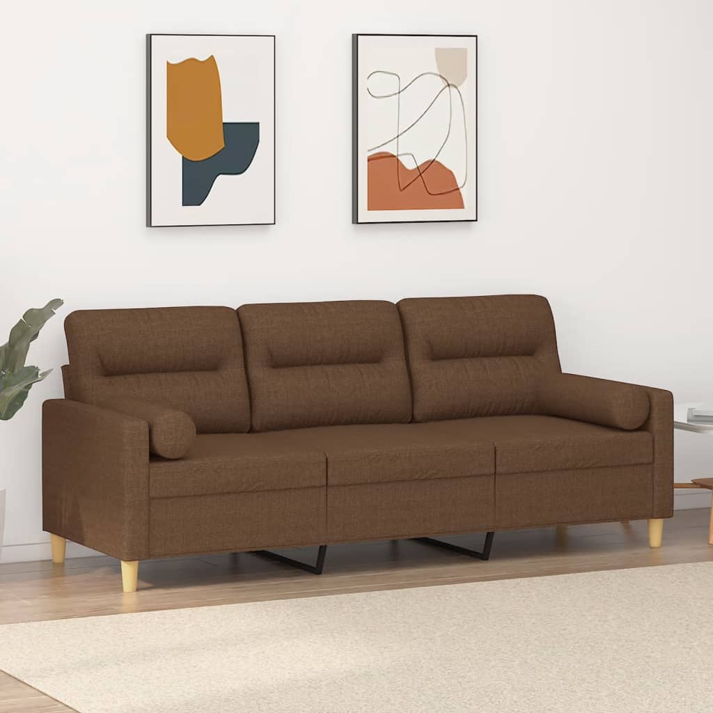 2Místná Pohovka S Polštáři Textil