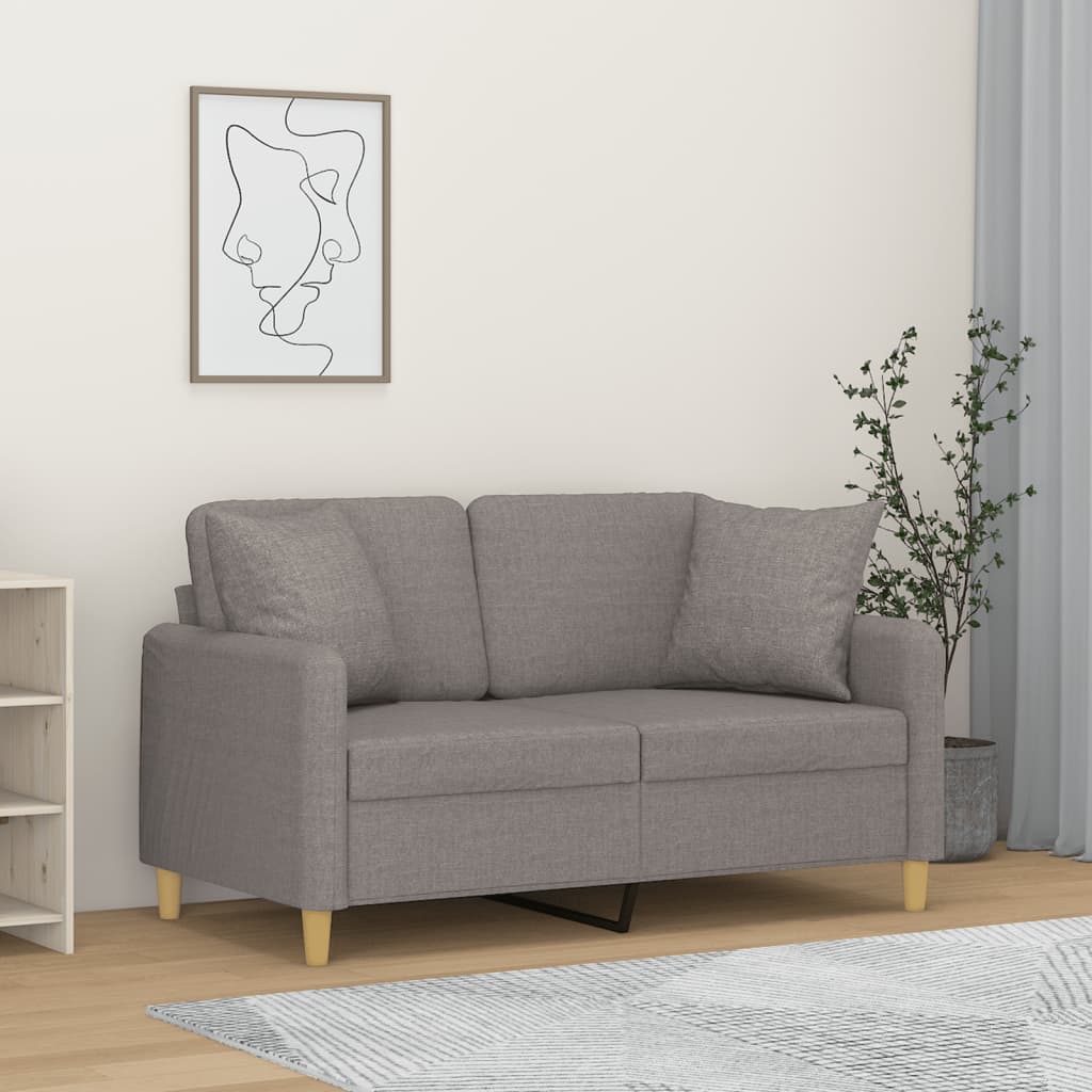 2Místná Pohovka S Polštáři Textil