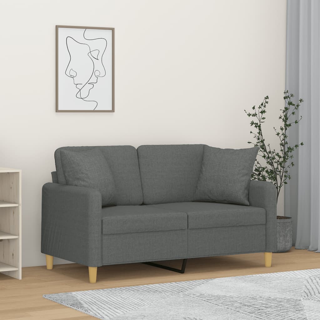 2Místná Pohovka S Polštáři Textil