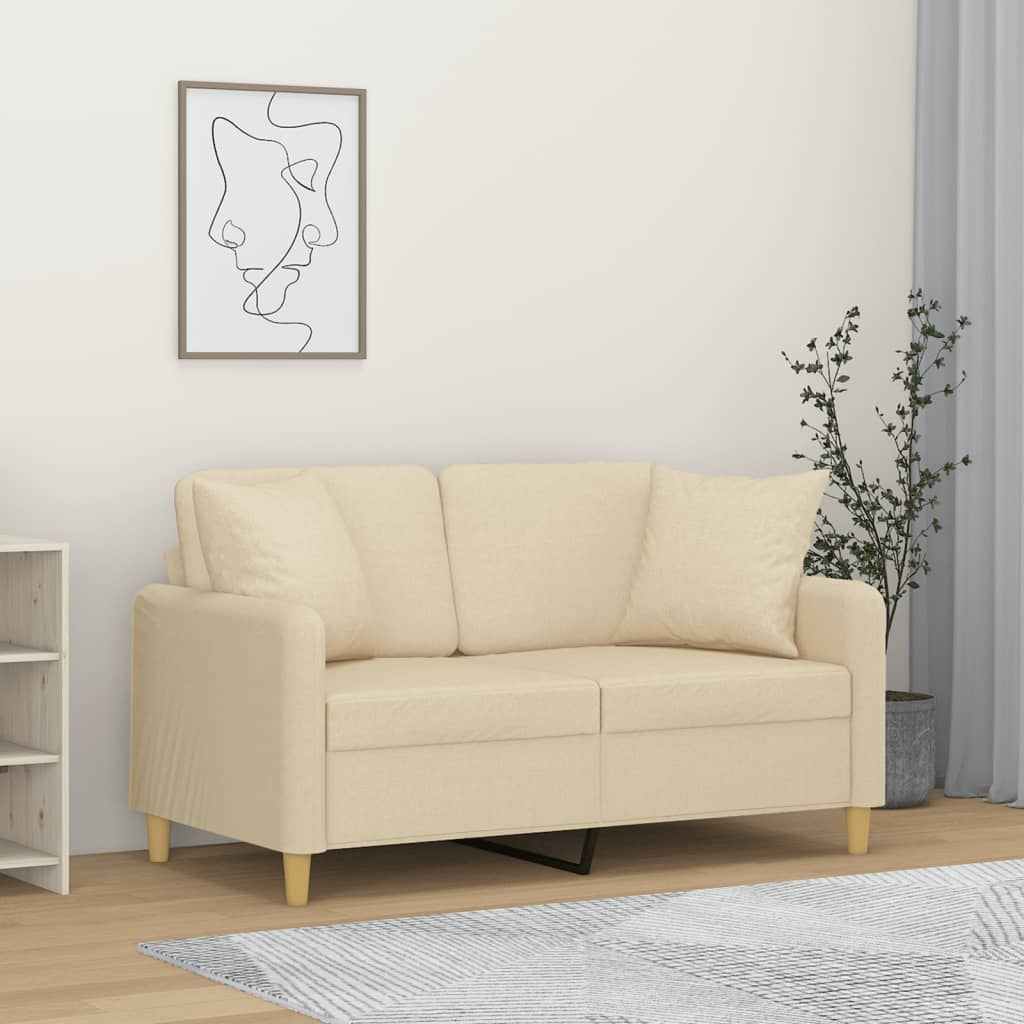2Místná Pohovka S Polštáři Textil