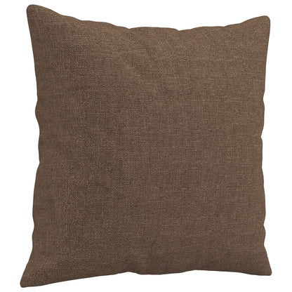 2Místná Pohovka S Polštáři Hnědá 120 Cm Textil