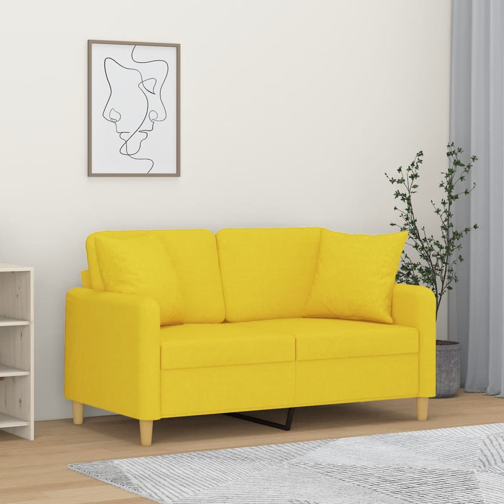 2Místná Pohovka S Polštáři Textil