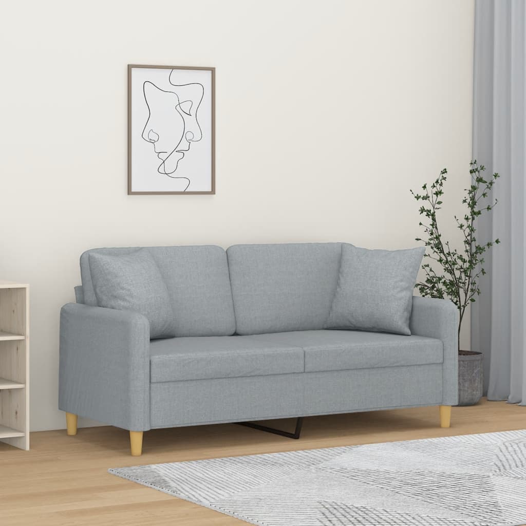 2Místná Pohovka S Polštáři Textil