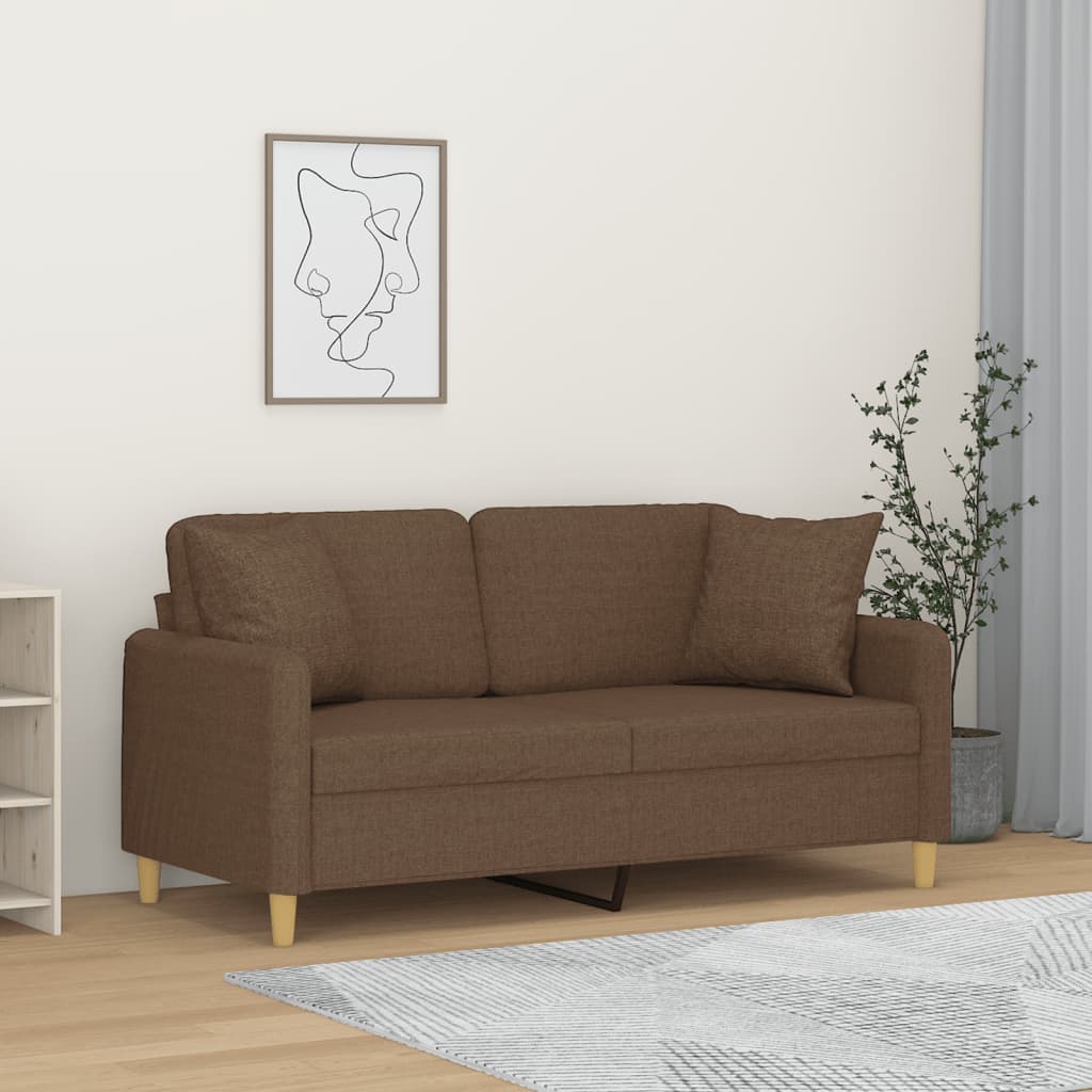2Místná Pohovka S Polštáři Textil