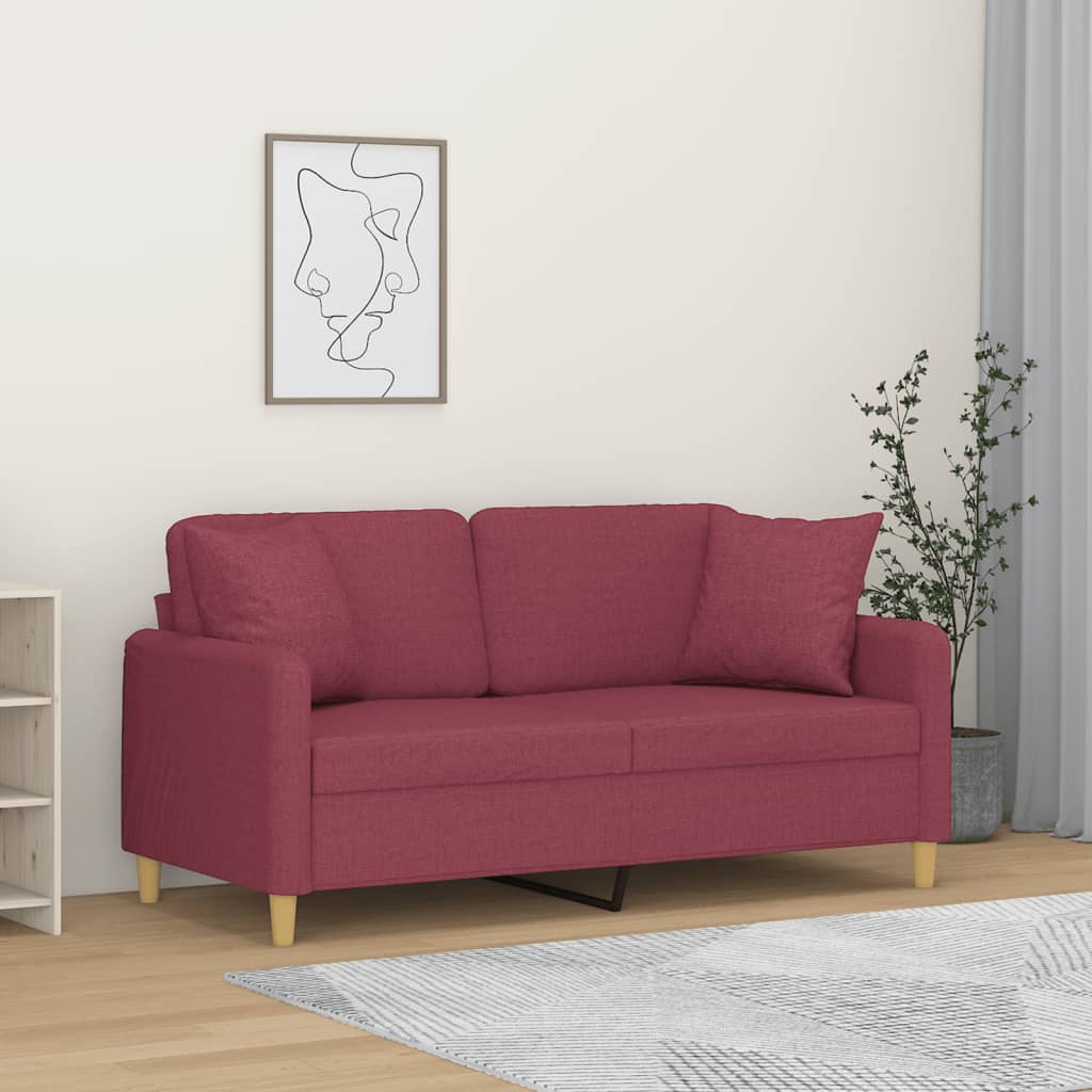 2Místná Pohovka S Polštáři Textil