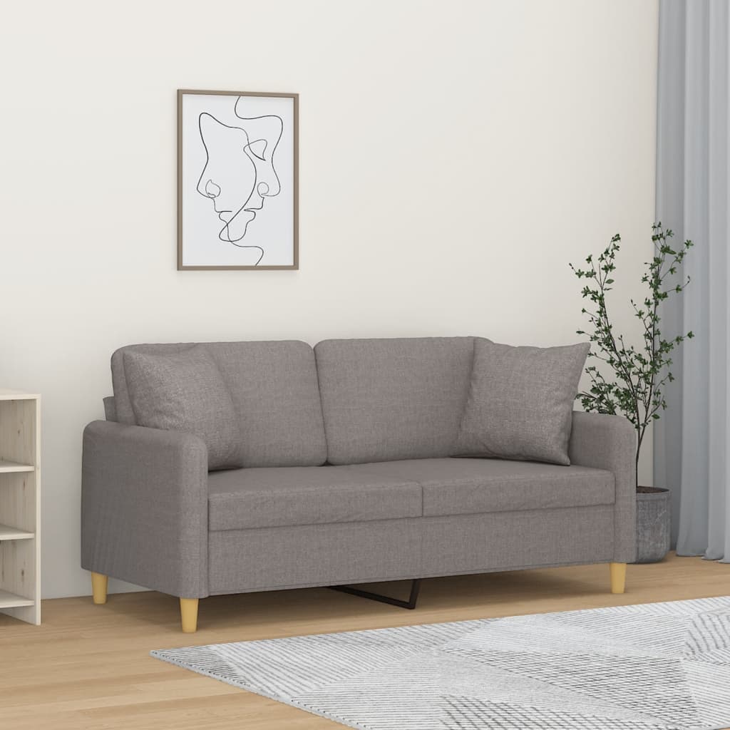 2Místná Pohovka S Polštáři Textil