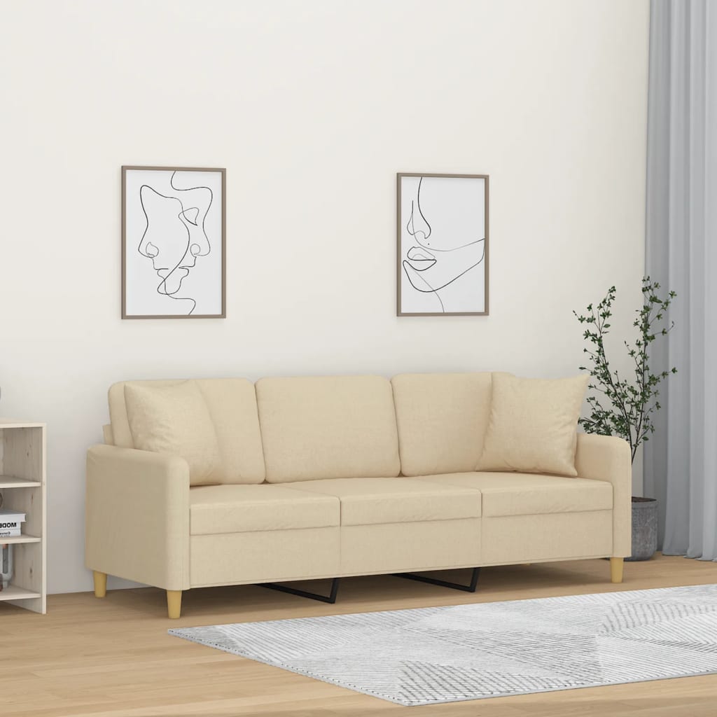2Místná Pohovka S Polštáři Textil