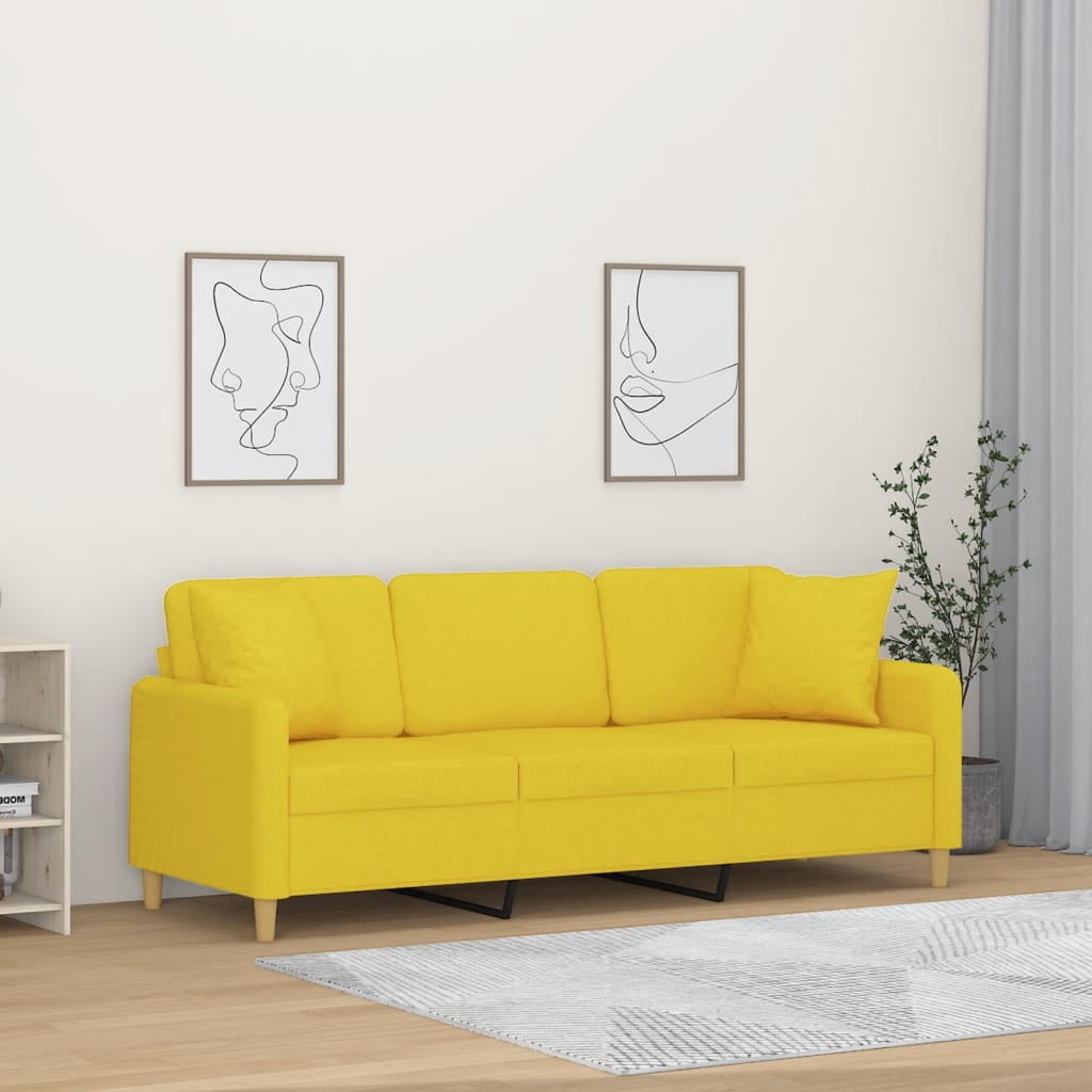 2Místná Pohovka S Polštáři Textil