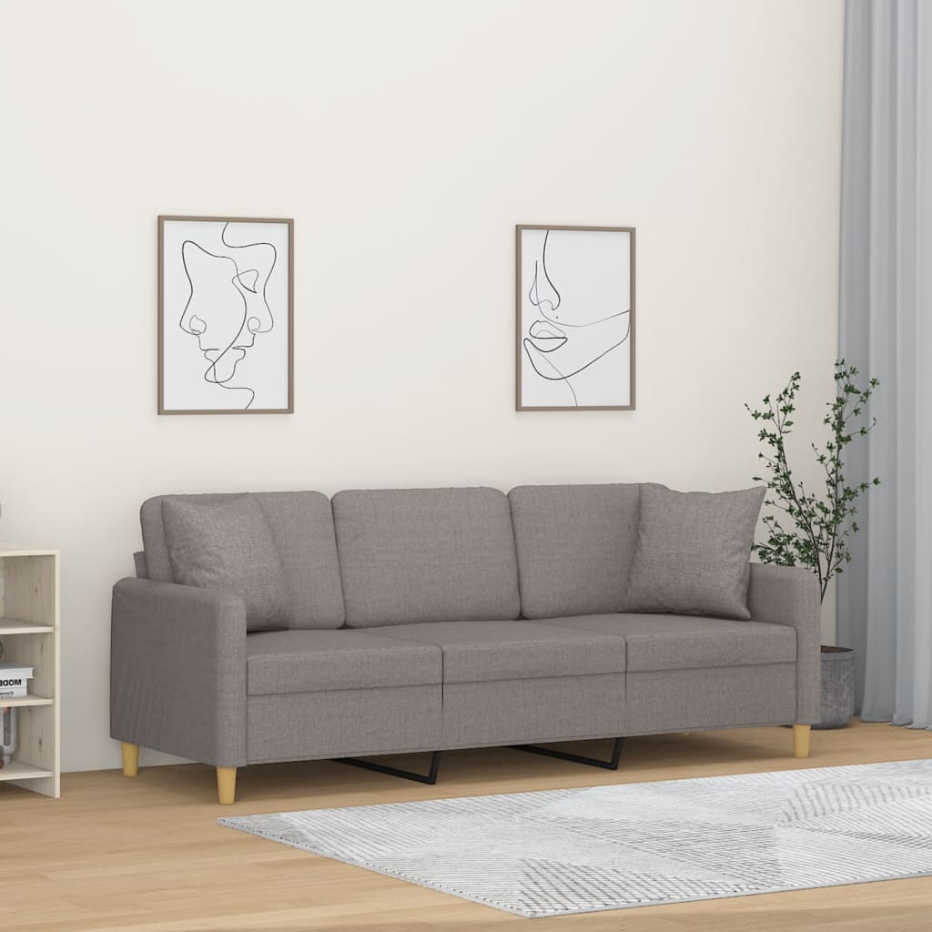 2Místná Pohovka S Polštáři Textil