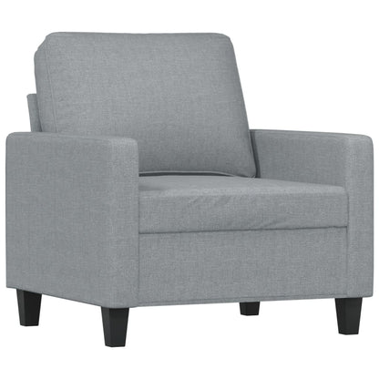 Křeslo S Podnožkou Světle Šedé 60 Cm Textil