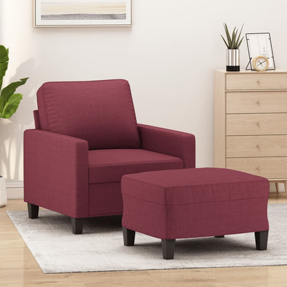 Křeslo S Podnožkou Světle Šedé 60 Cm Textil