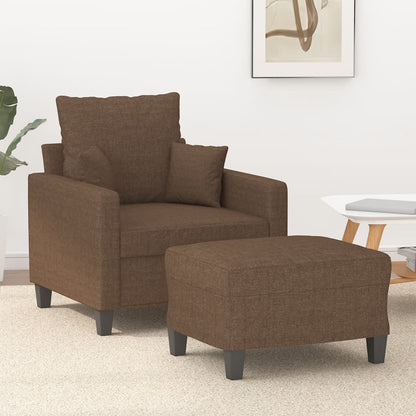 Křeslo S Podnožkou Vínové 60 Cm Textil