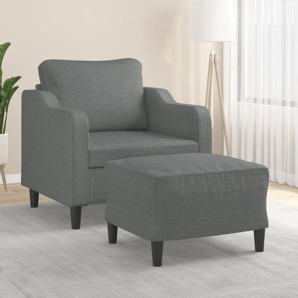 Křeslo S Podnožkou Světle Žluté 60 Cm Textil