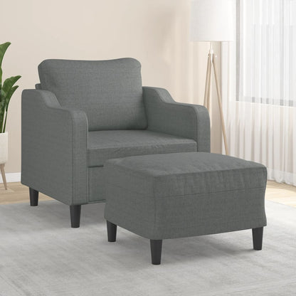 Křeslo S Podnožkou Světle Žluté 60 Cm Textil