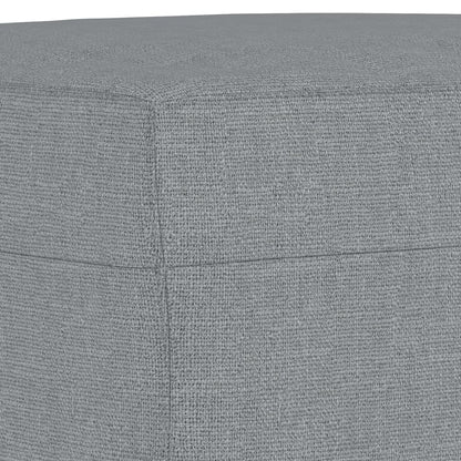 Křeslo S Podnožkou Světle Šedé 60 Cm Textil